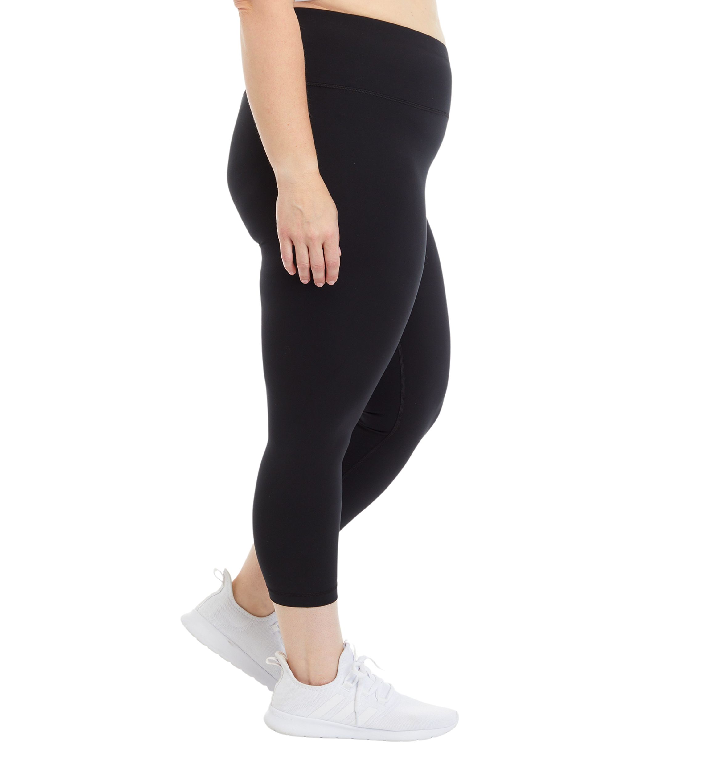 Plus Size High Rise Interlock Cropped Leggings
