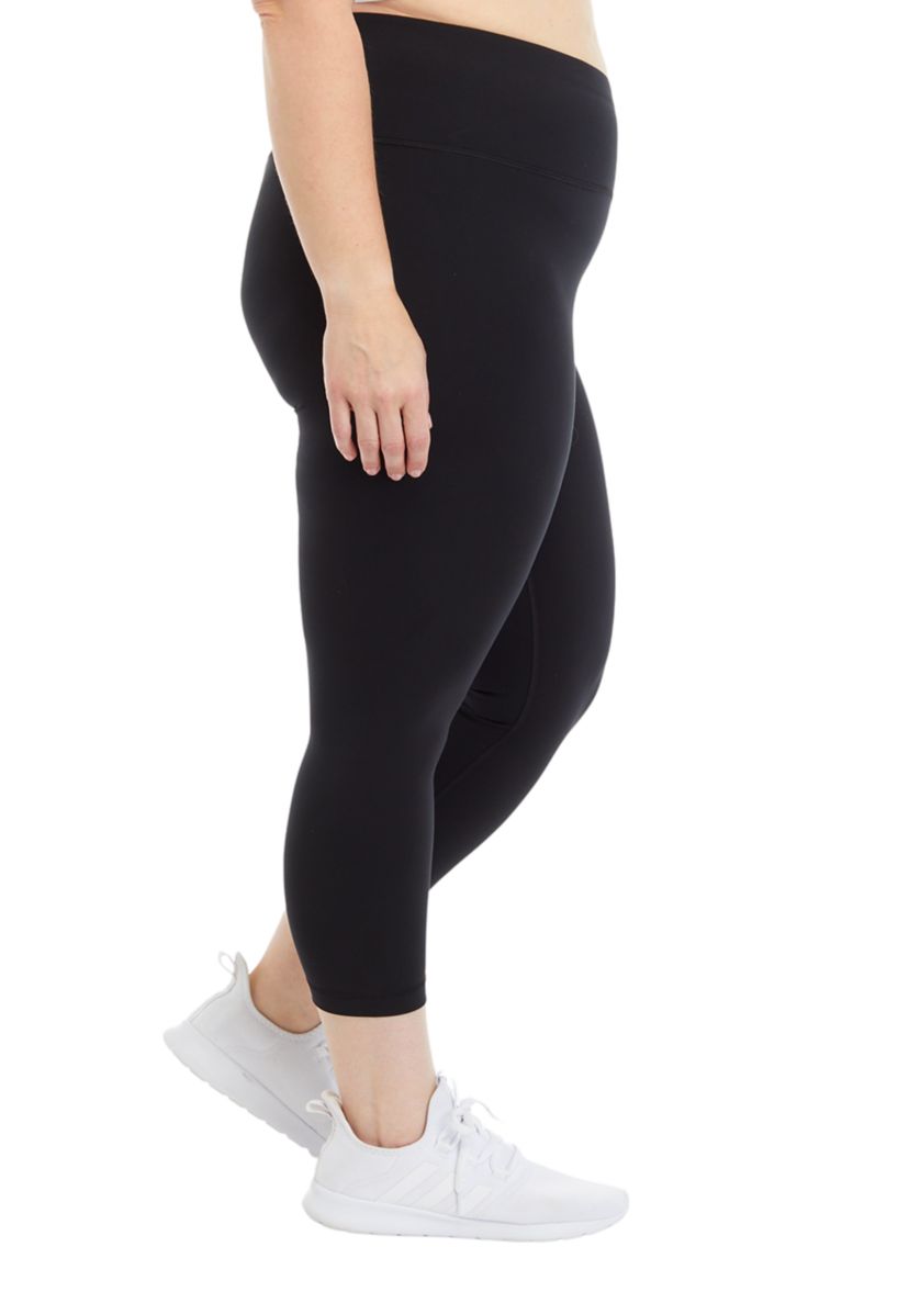 Plus Size High Rise Interlock Cropped Leggings