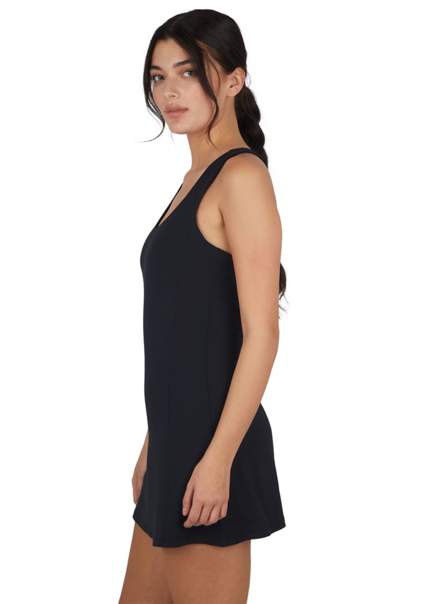 Womens Sleeveless Nudetech Match Point Tennis Dress with Inner Shorts