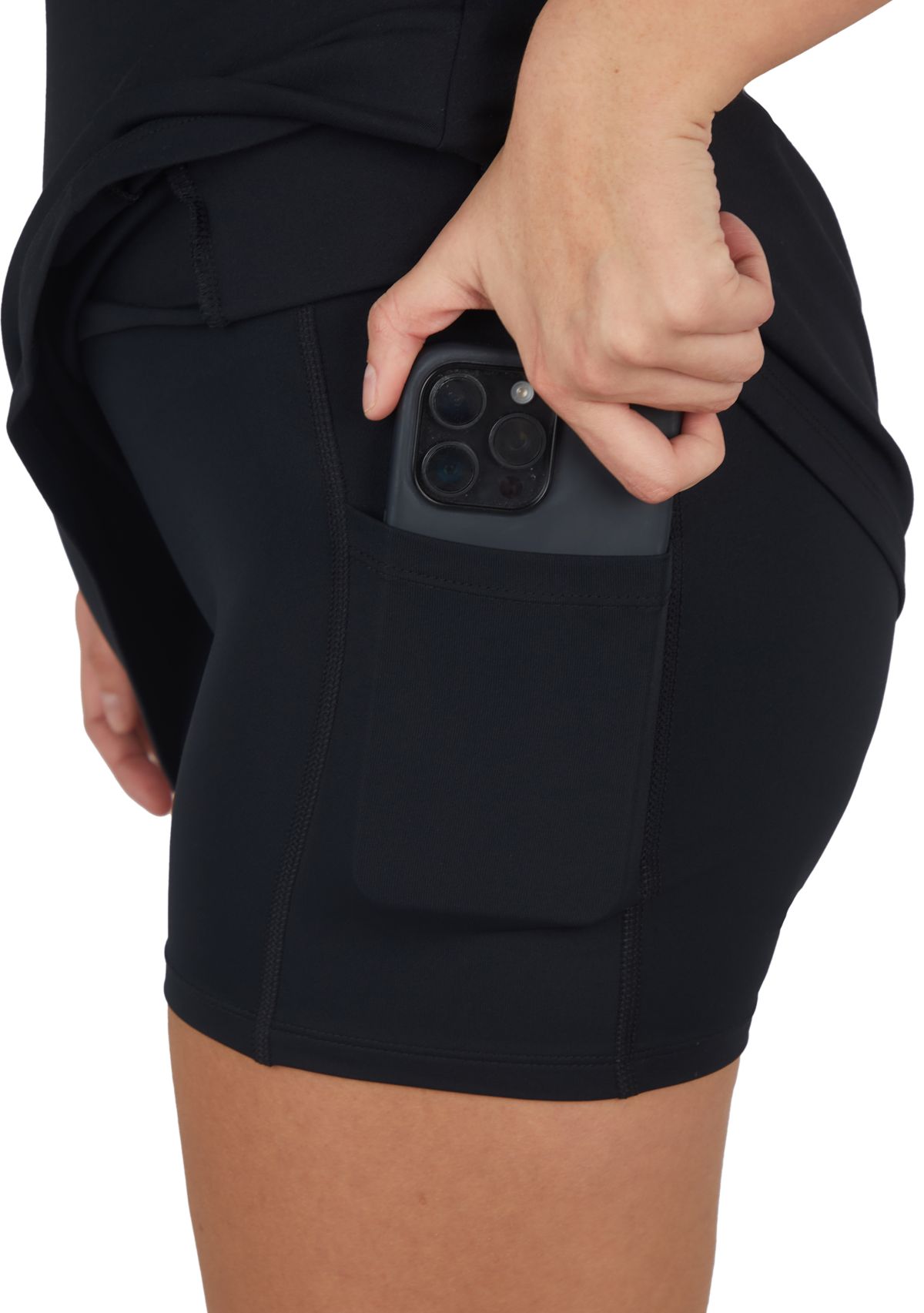 Womens Sleeveless Nudetech Match Point Tennis Dress with Inner Shorts