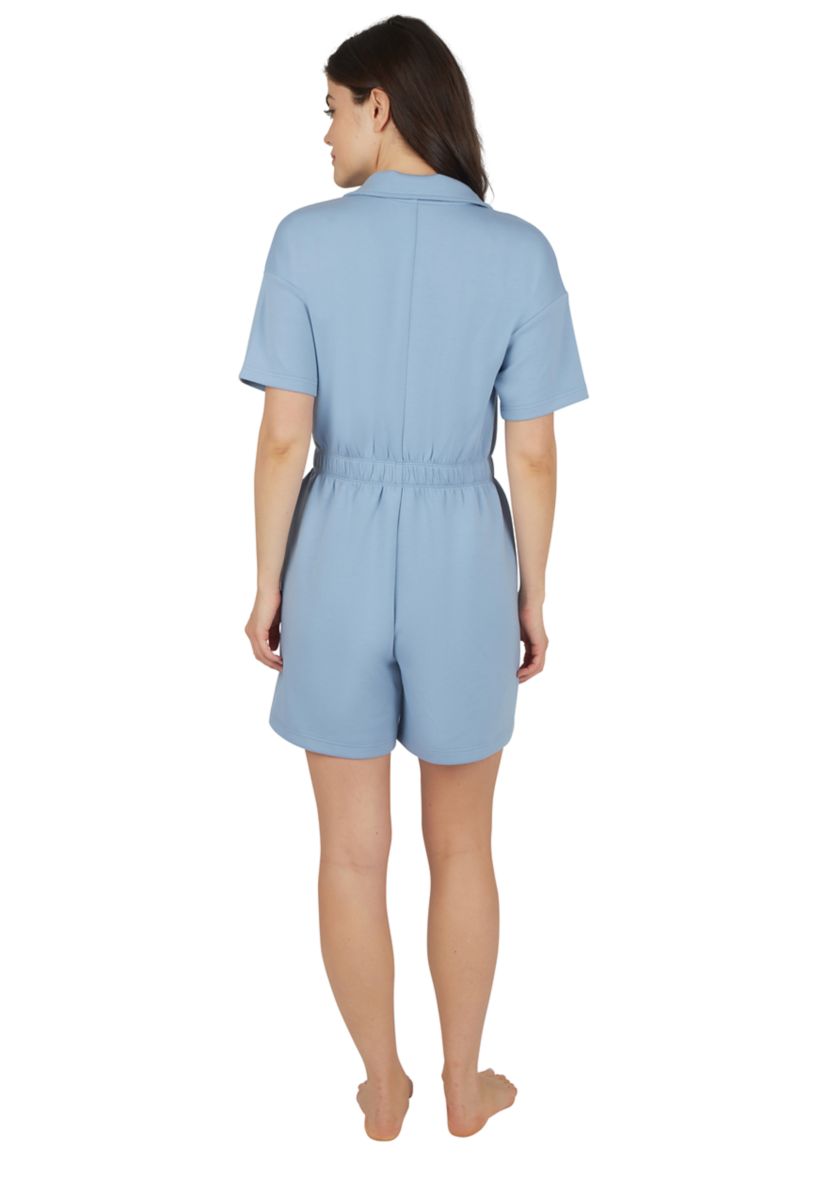 Womens Scuba Sarah Half Zip Romper