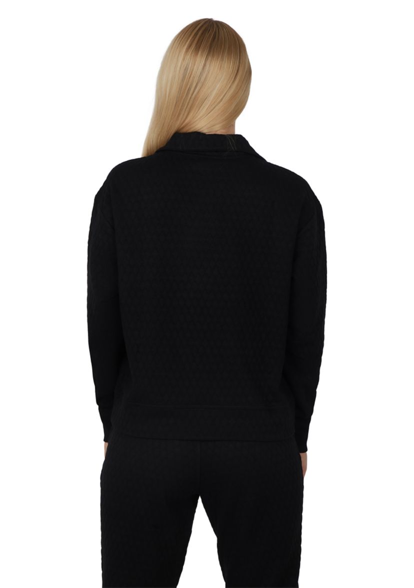 Womens Diamond Quilted 1/2 Zip Pullover