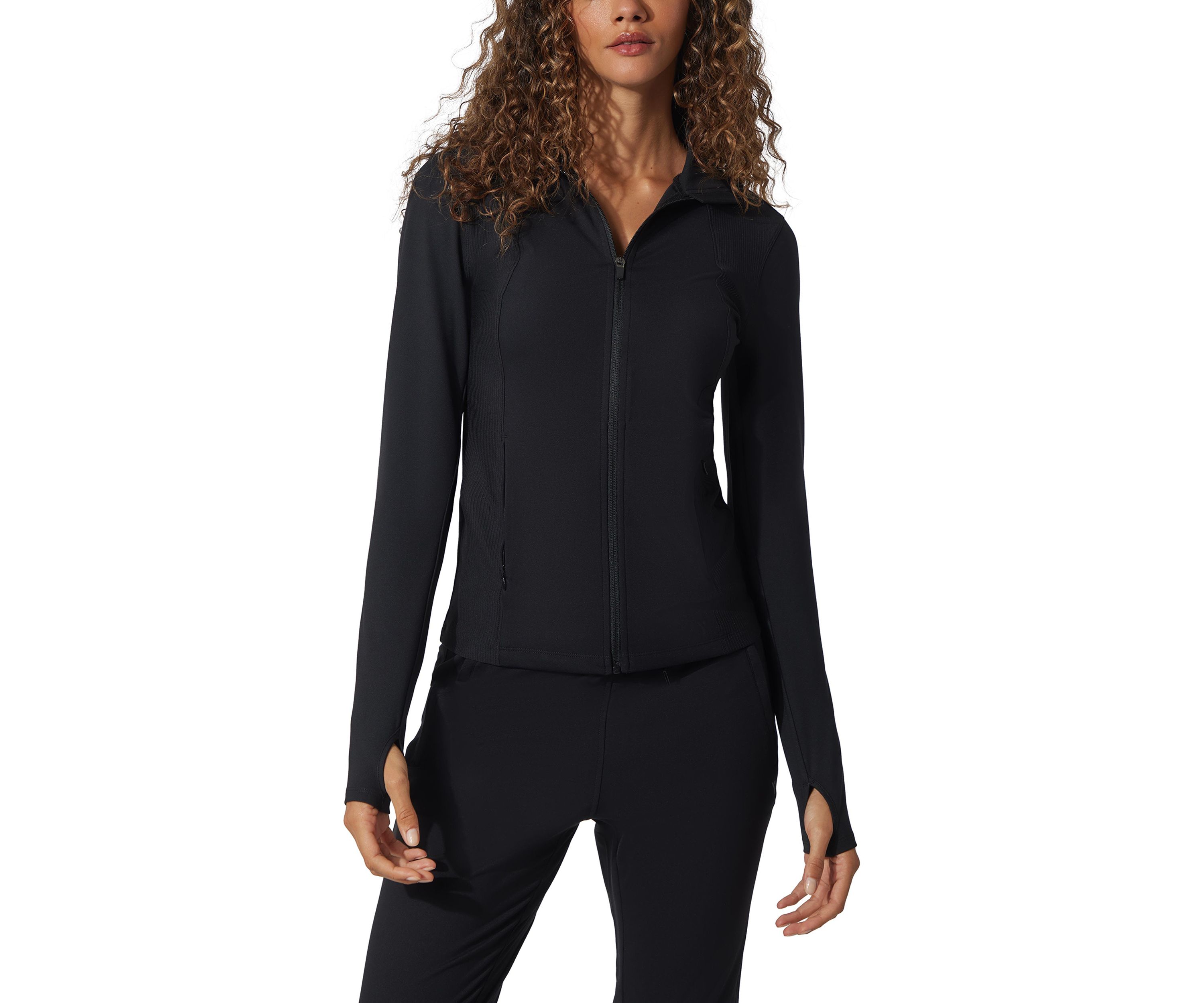 Luxe Pro Element Full Zip Ribbed Jacket 