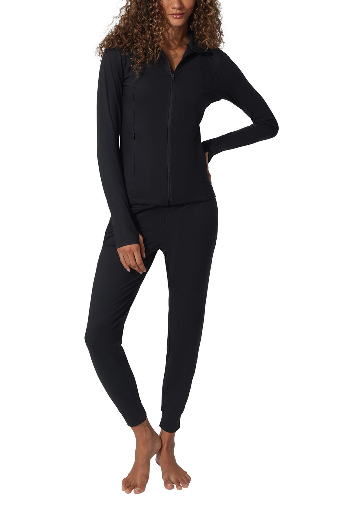 Luxe Pro Element Full Zip Ribbed Jacket 