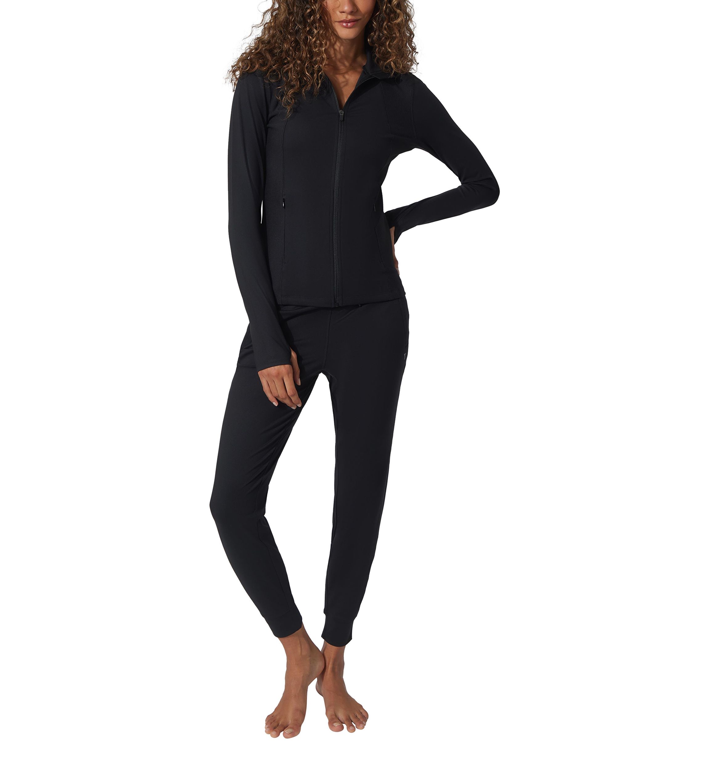 Luxe Pro Element Full Zip Ribbed Jacket 