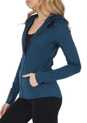 Yogalicious Lux Montauk Slim Fitted Performance Zip Hoodie Jacket