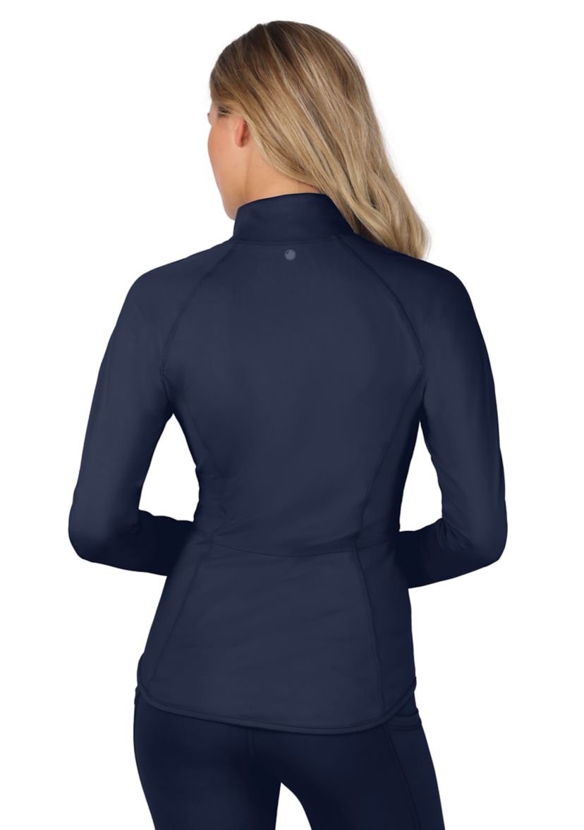 Womens Lux Rebel Flare Bottom Full Zip Jacket