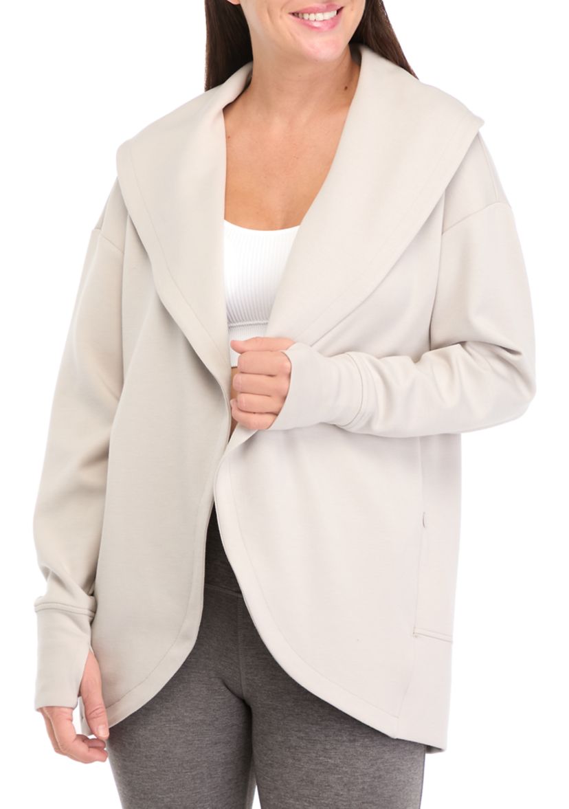 Womens Scuba Cardigan with Pockets