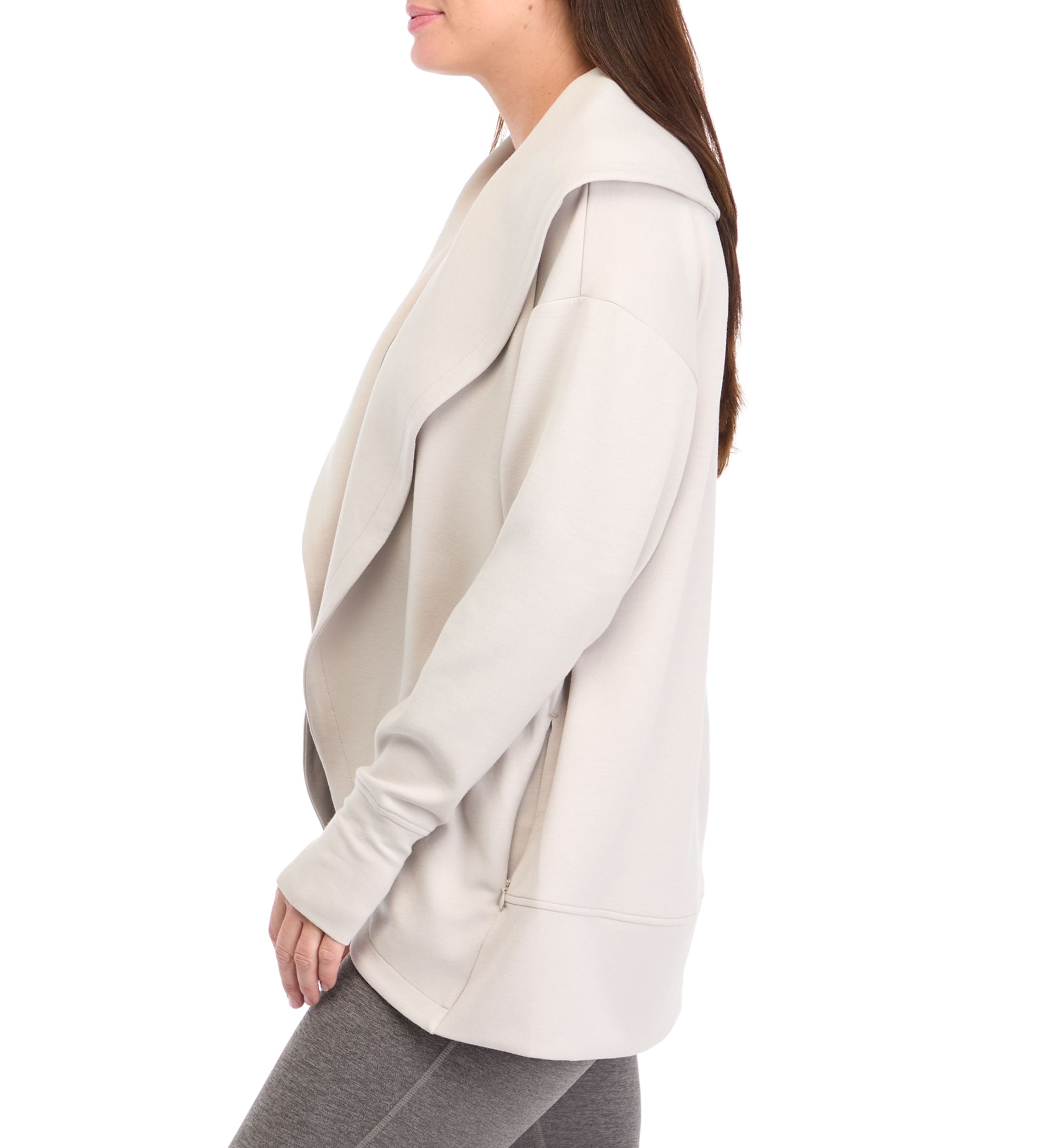 Womens Scuba Cardigan with Pockets