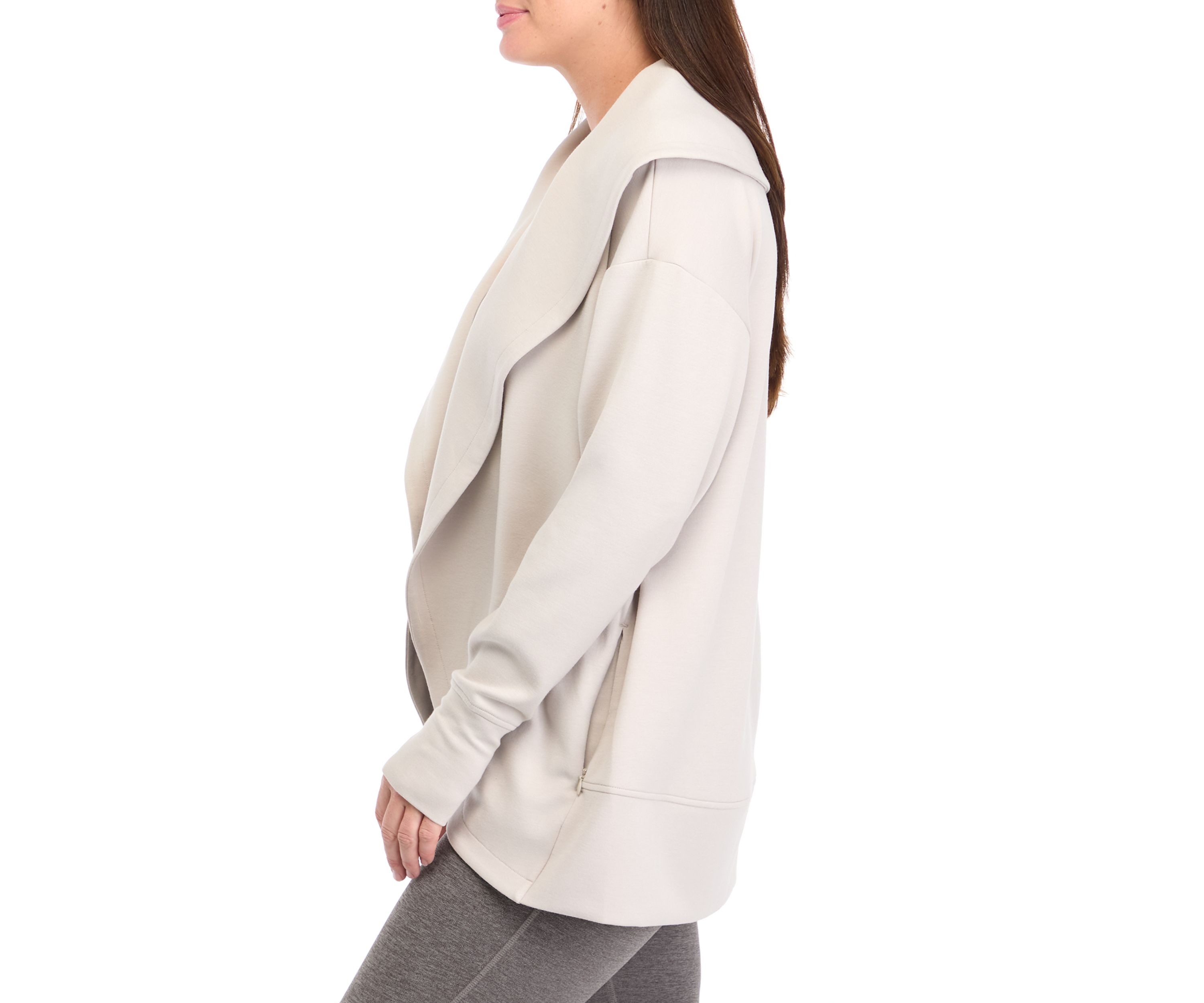 Womens Scuba Cardigan with Pockets