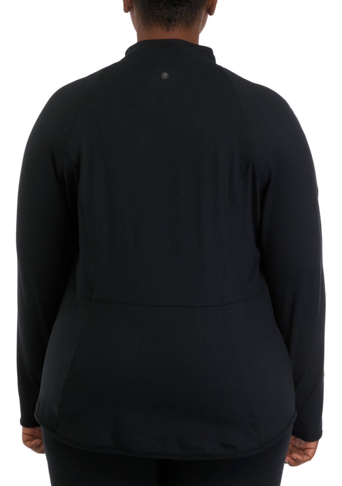 Plus Size Rebel Flared Bottom Full Zip Jacket