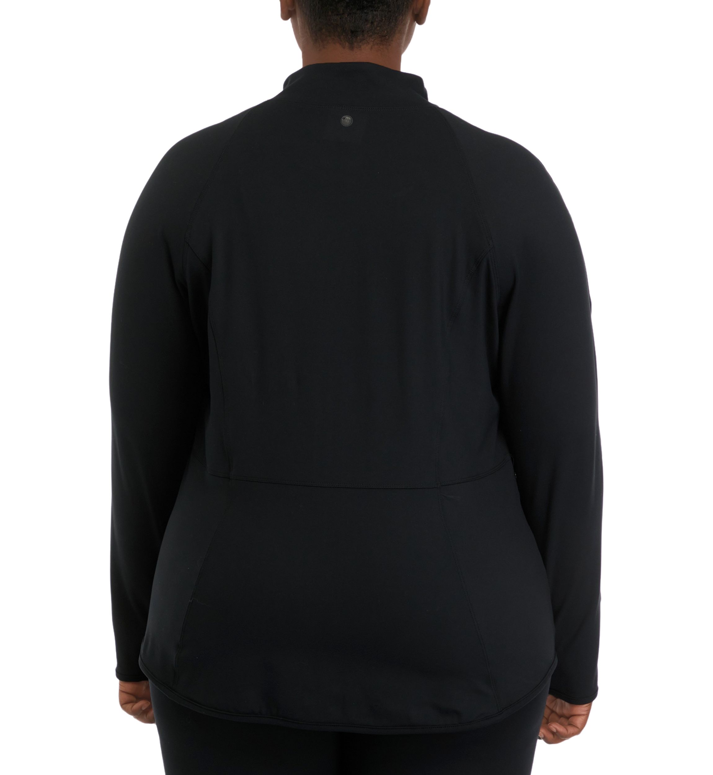 Plus Size Rebel Flared Bottom Full Zip Jacket