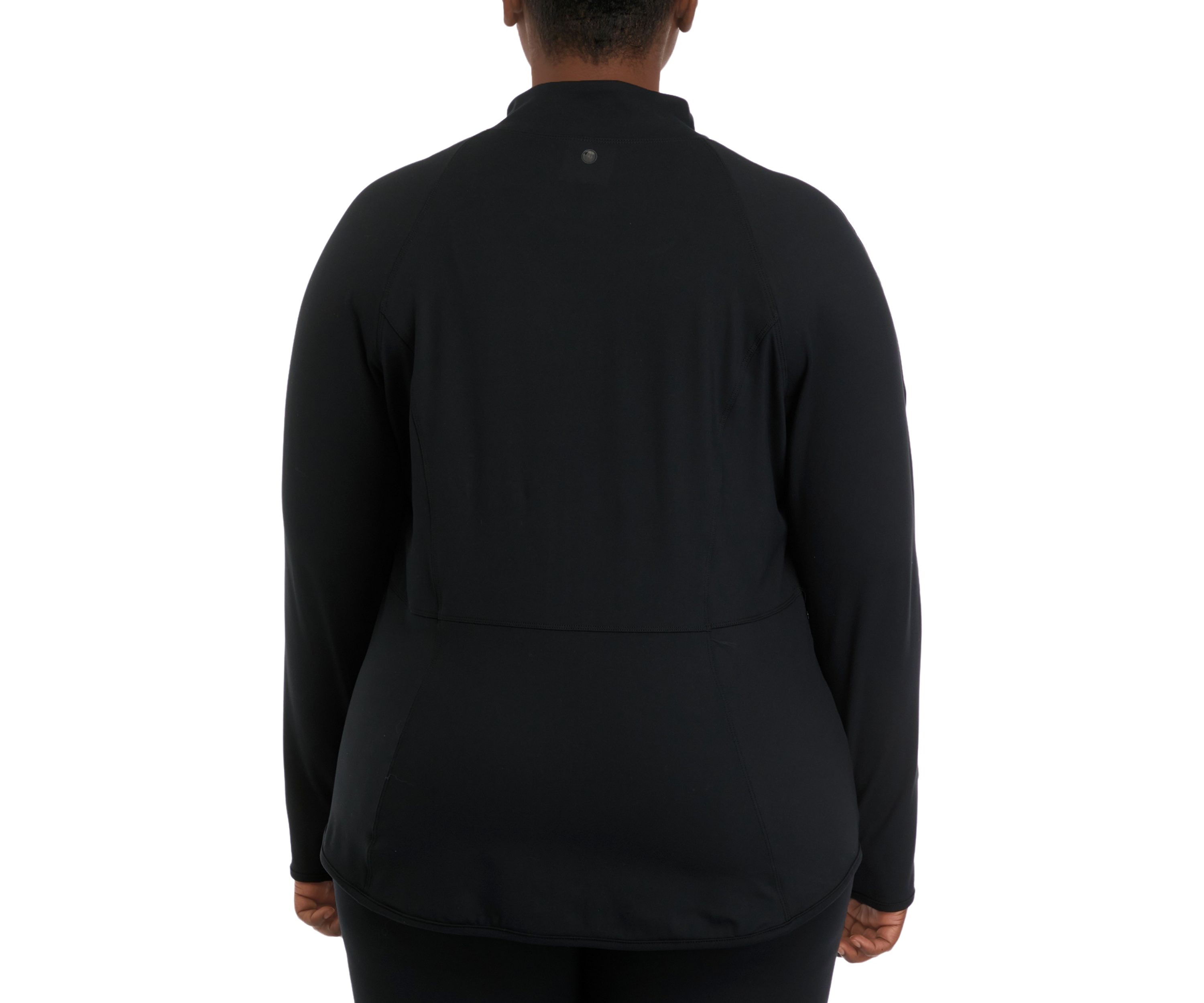Plus Size Rebel Flared Bottom Full Zip Jacket