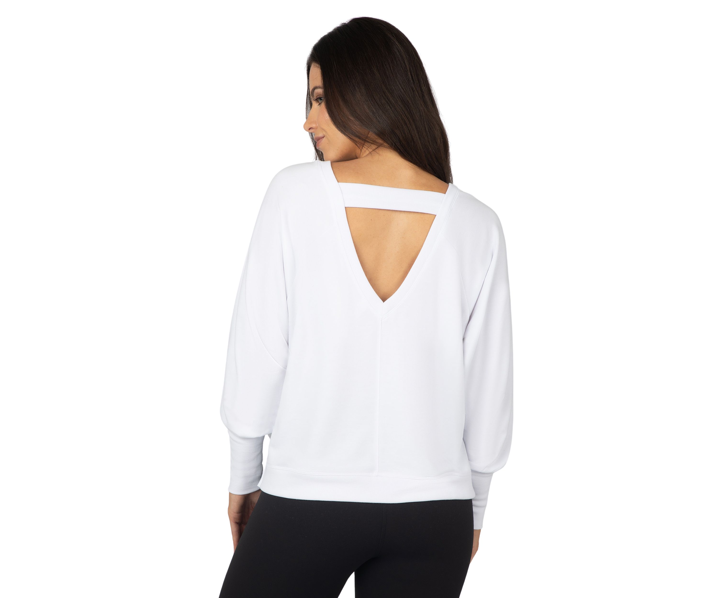 Womens Terry Brushed High Low Sweatshirt