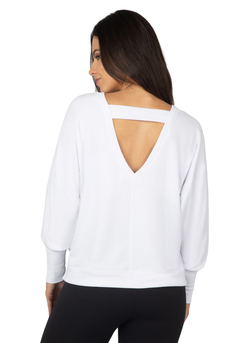 Womens Terry Brushed High Low Sweatshirt
