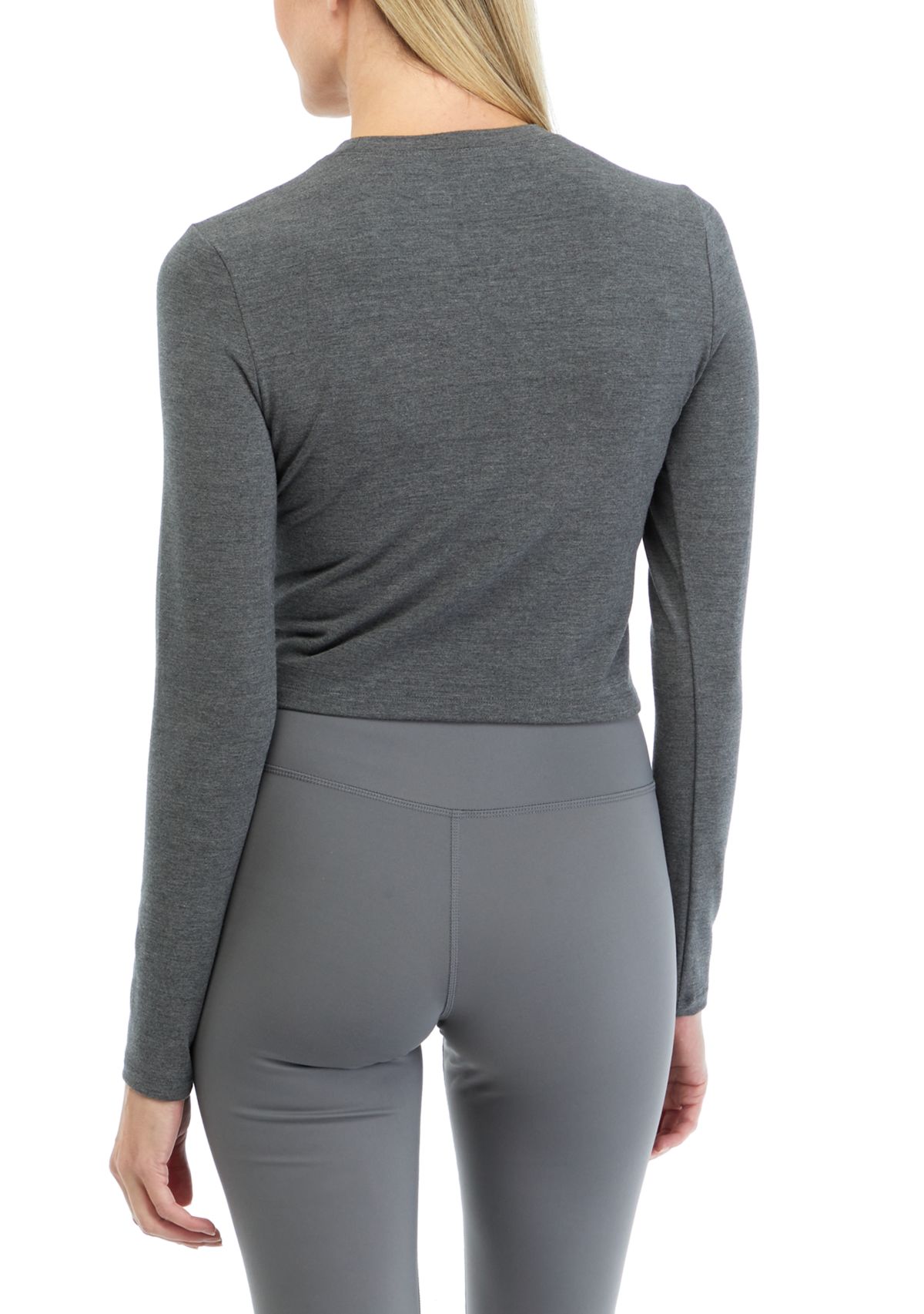 Valentina Velvety Long Sleeve Crop Top