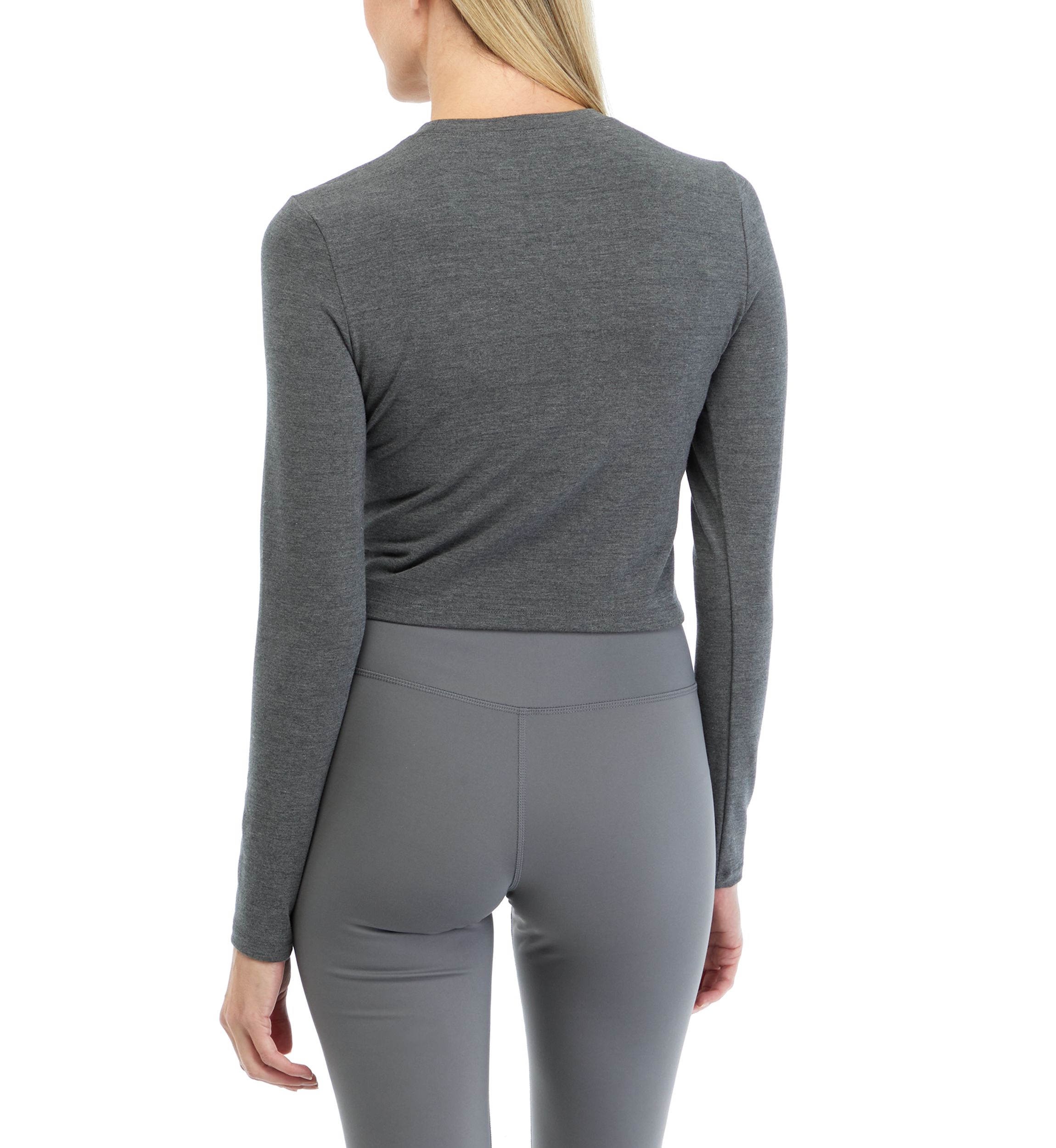 Valentina Velvety Long Sleeve Crop Top