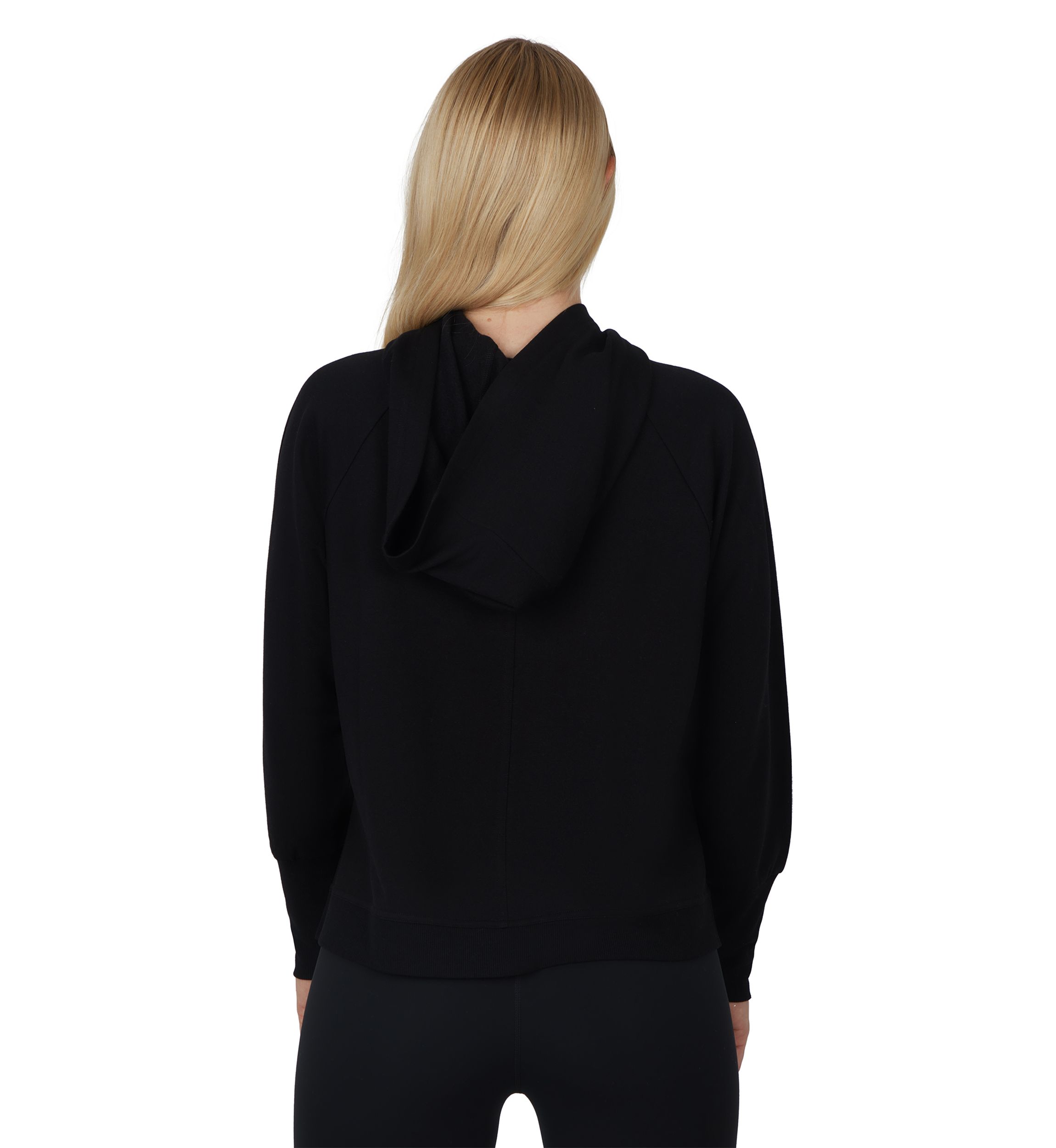 Terry Brushed Hoodie with Side Splits