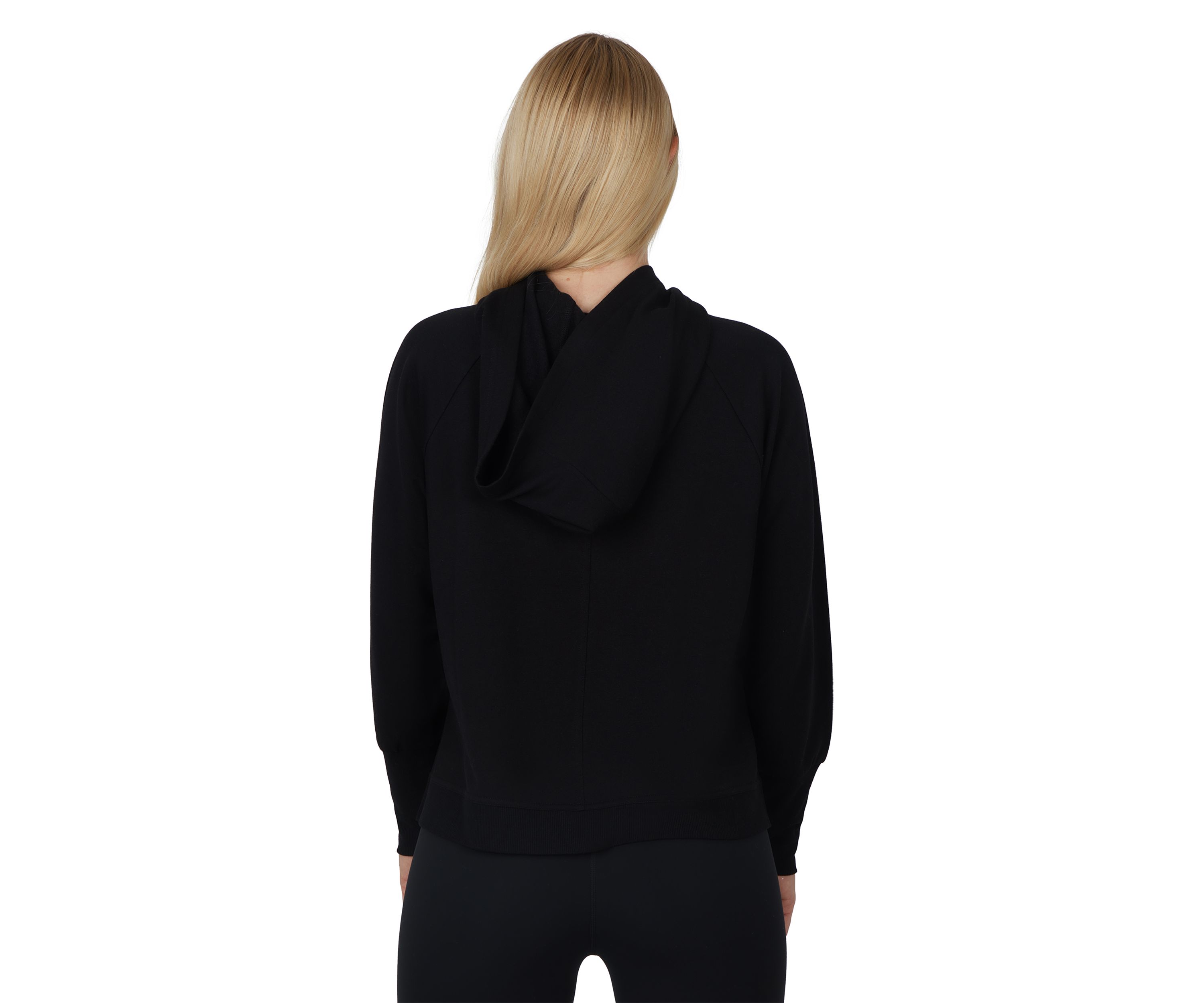 Terry Brushed Hoodie with Side Splits