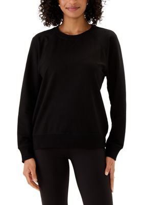 90 Degree by Reflex Women's Raglan Sweatshirt, Black, XL