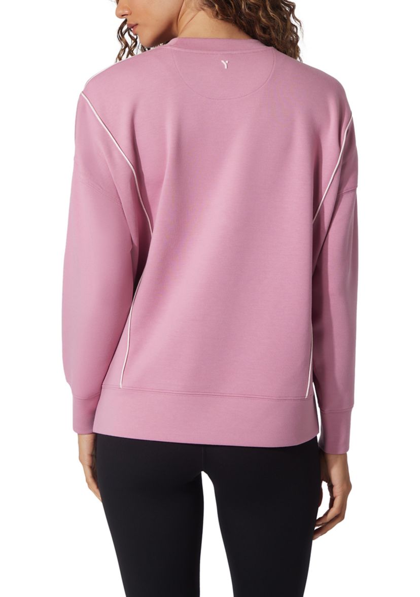 Womens Scuba Zuri Pullover Sweatshirt with Contrast Lining