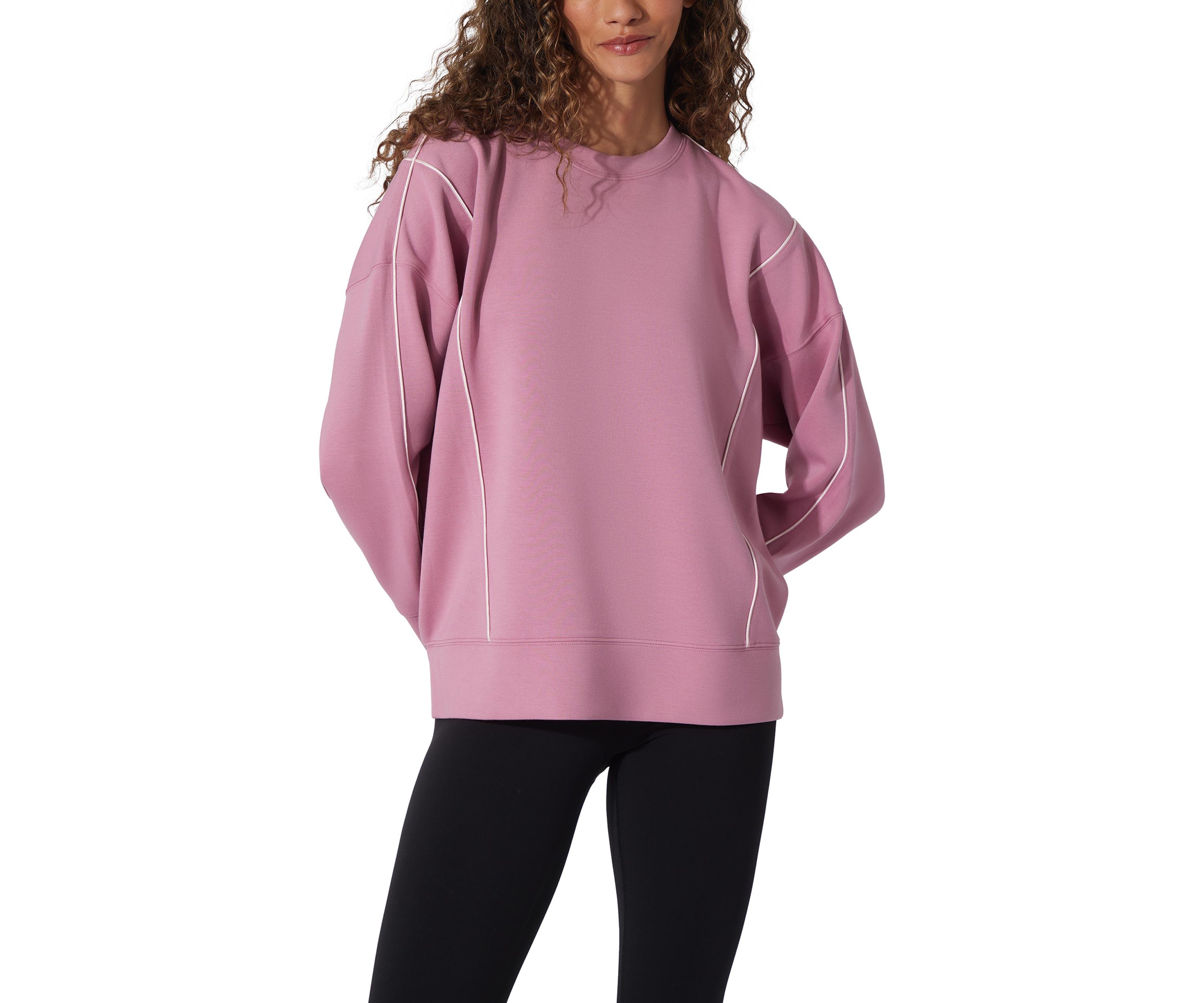 Womens Scuba Zuri Pullover Sweatshirt with Contrast Lining