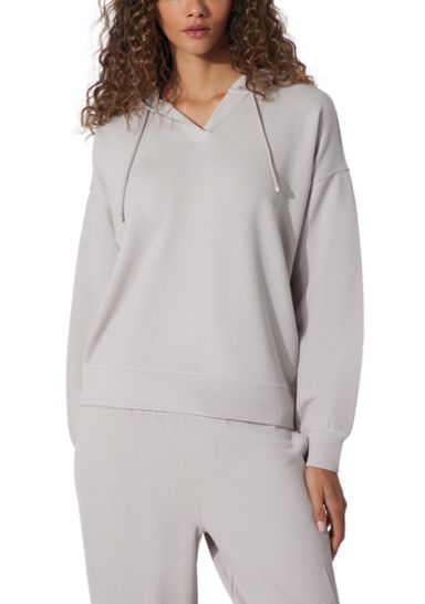 Scuba Rib V-Neck Pullover Hoodie 
