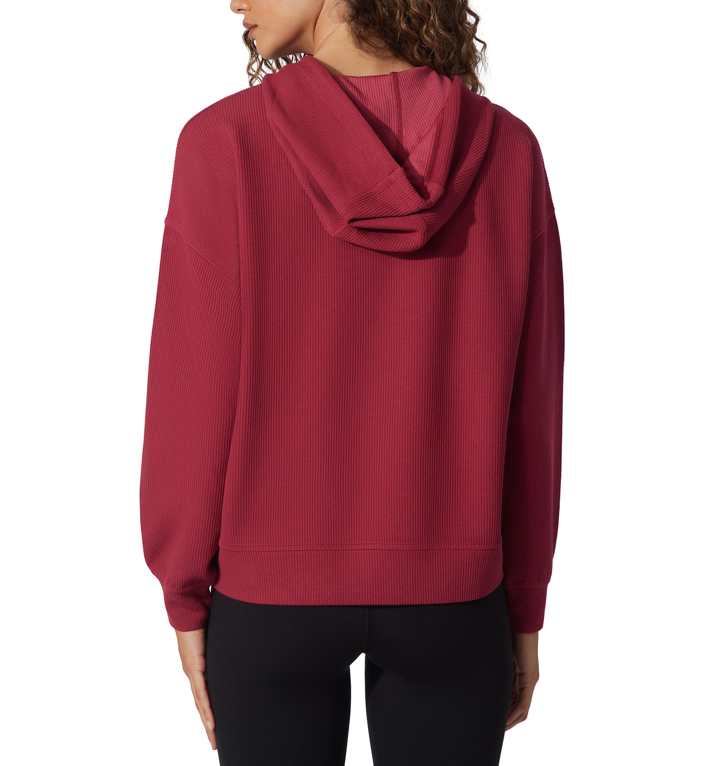 Scuba Rib V-Neck Pullover Hoodie 