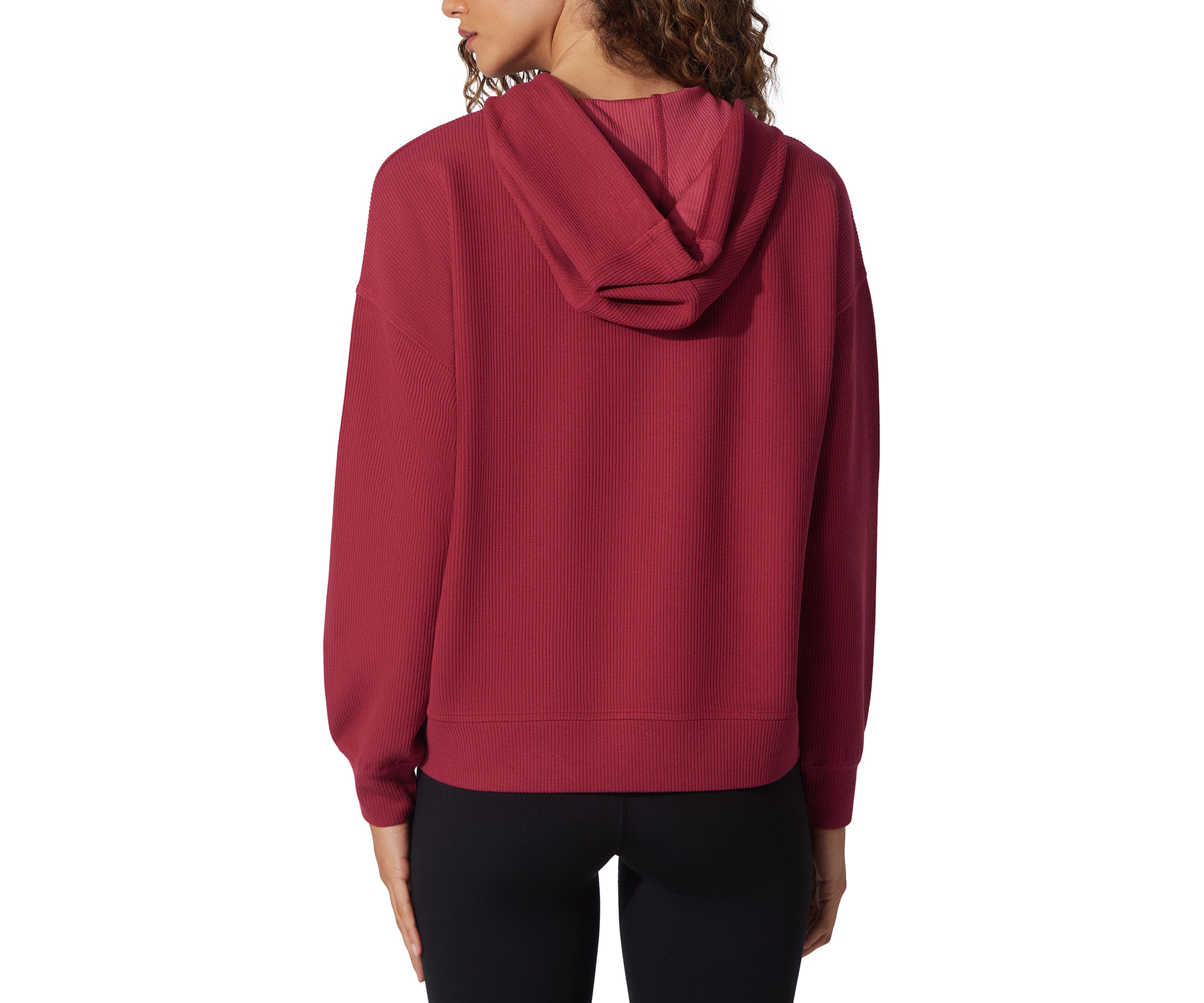 Scuba Rib V-Neck Pullover Hoodie 