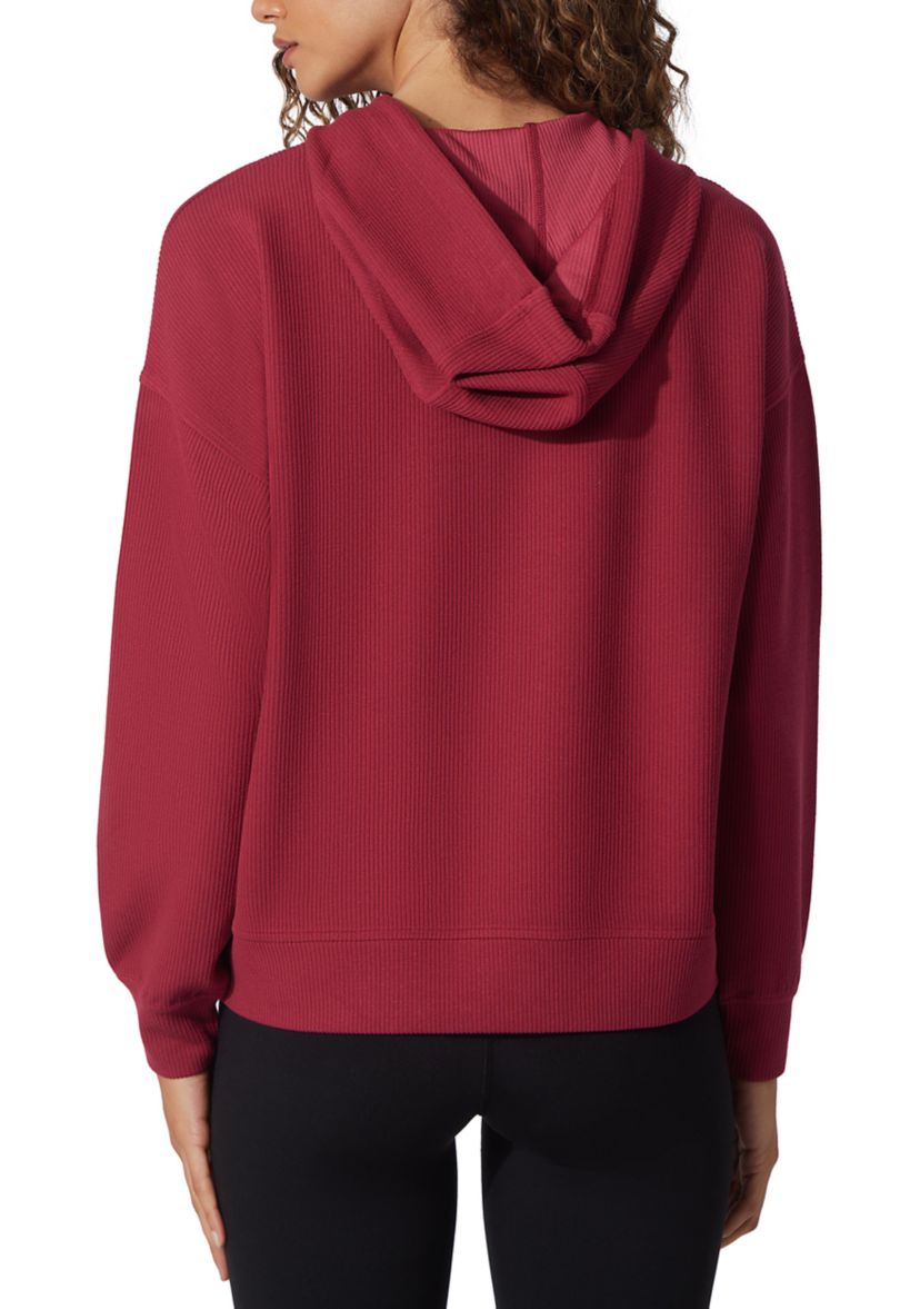 Scuba Rib V-Neck Pullover Hoodie 