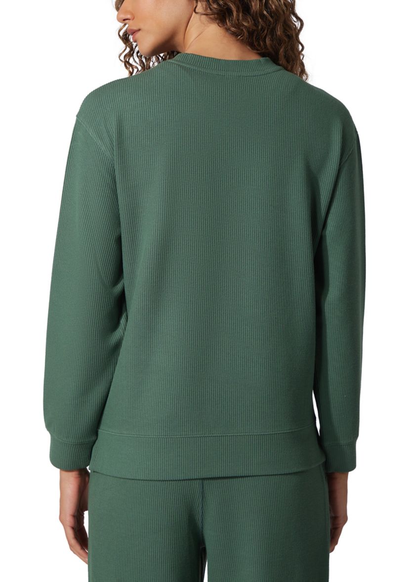 Womens Scuba Rib Crew Pullover