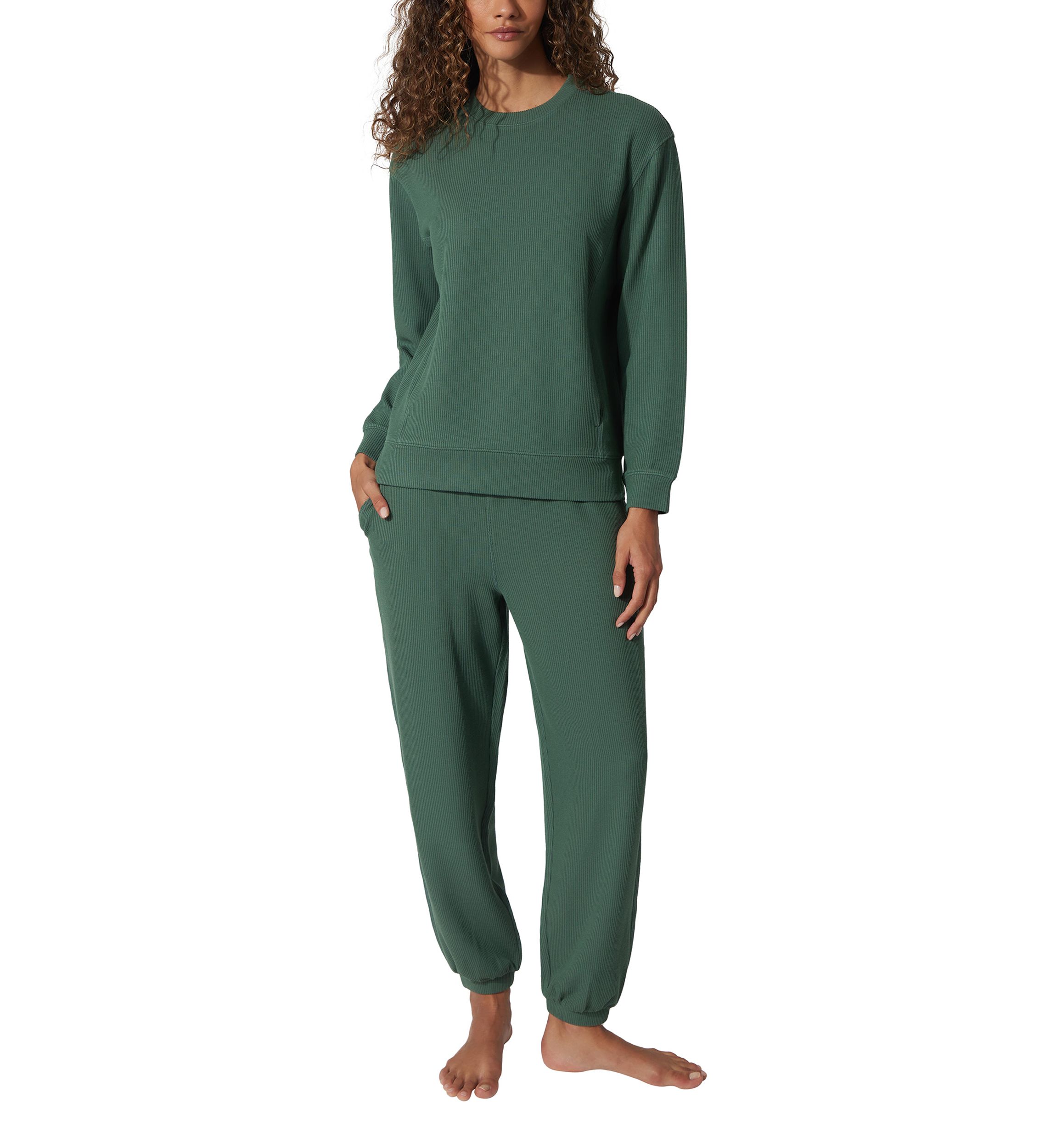 Womens Scuba Rib Crew Pullover