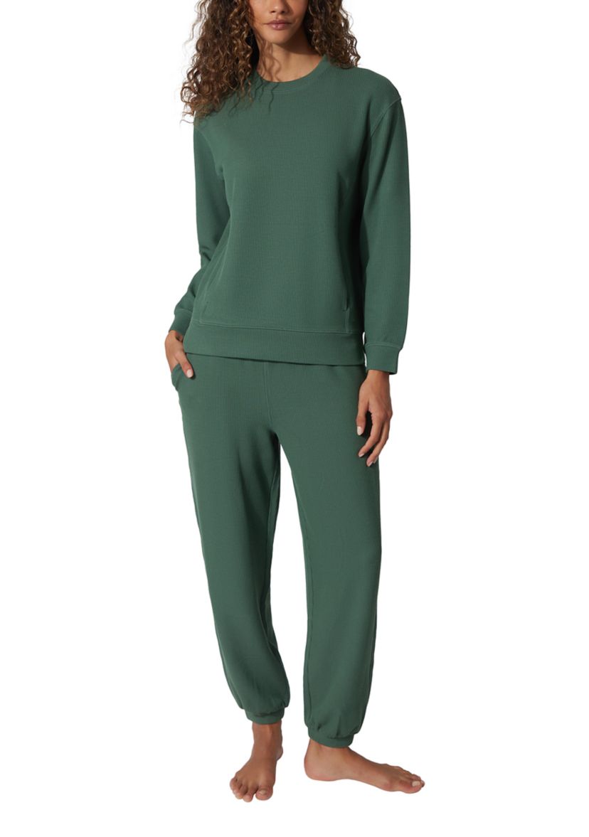 Womens Scuba Rib Crew Pullover