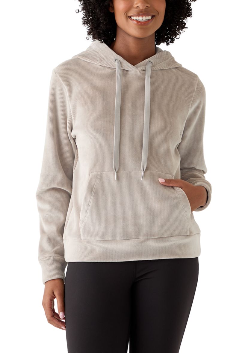 Womens Dreamy Rib Coffee Break Pullover Hoodie