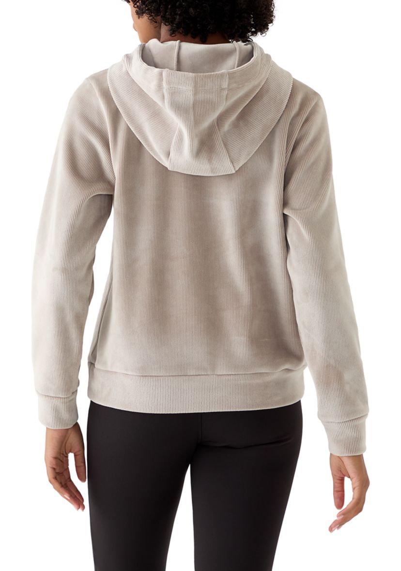 Womens Dreamy Rib Coffee Break Pullover Hoodie