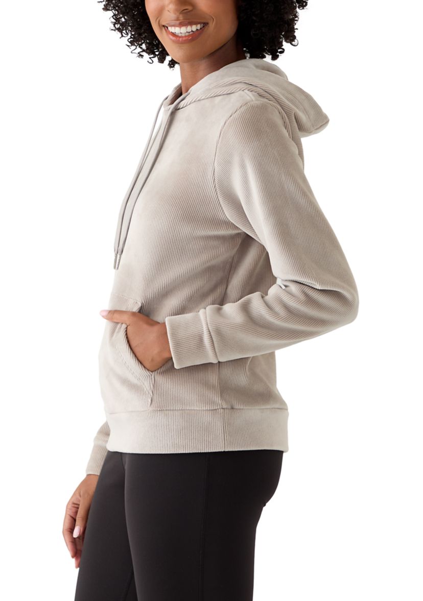 Womens Dreamy Rib Coffee Break Pullover Hoodie
