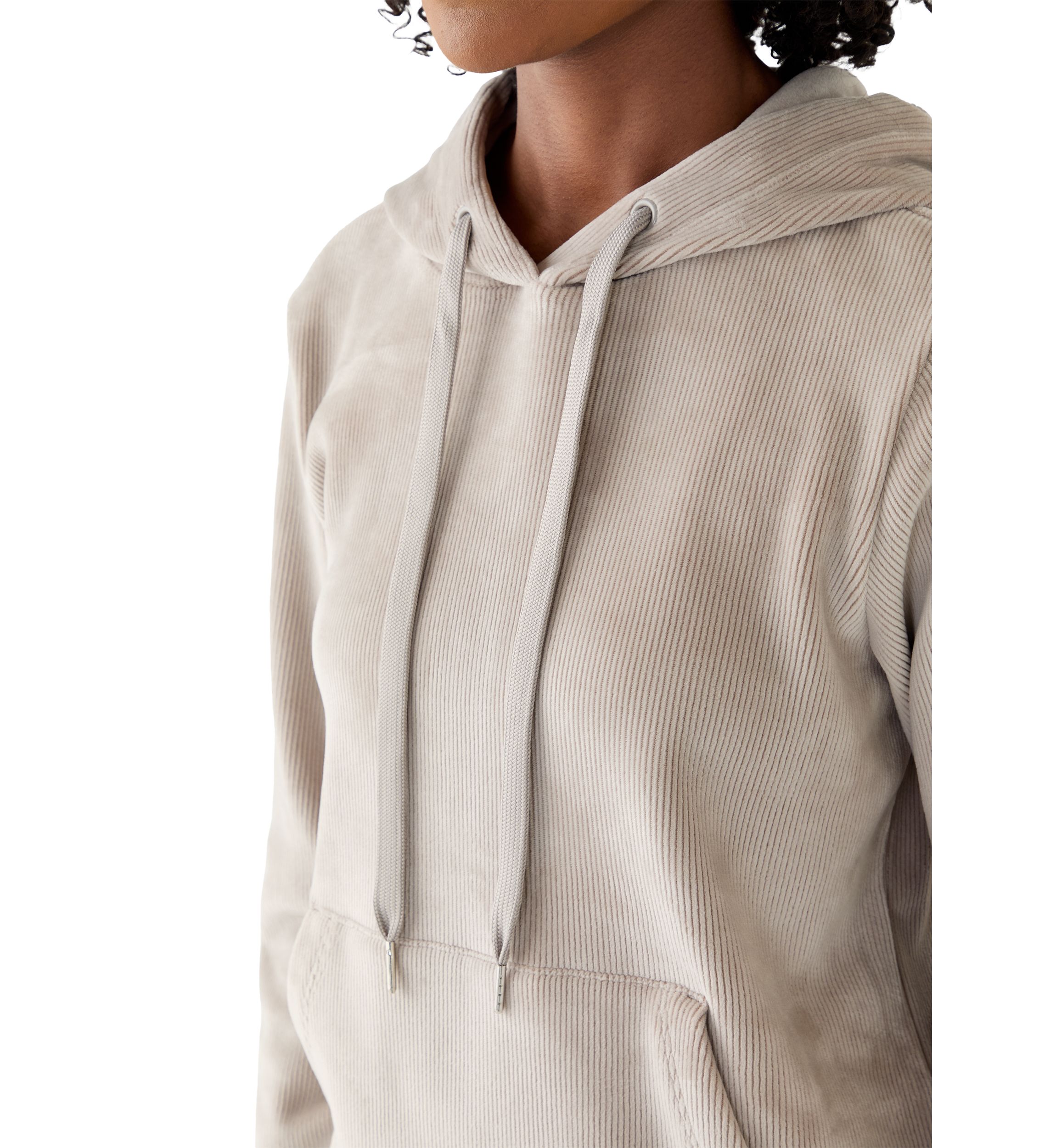 Womens Dreamy Rib Coffee Break Pullover Hoodie