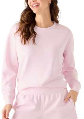 Yogalicious Women's Softlite Tranquility Scuba Pullover Sweater, Medium