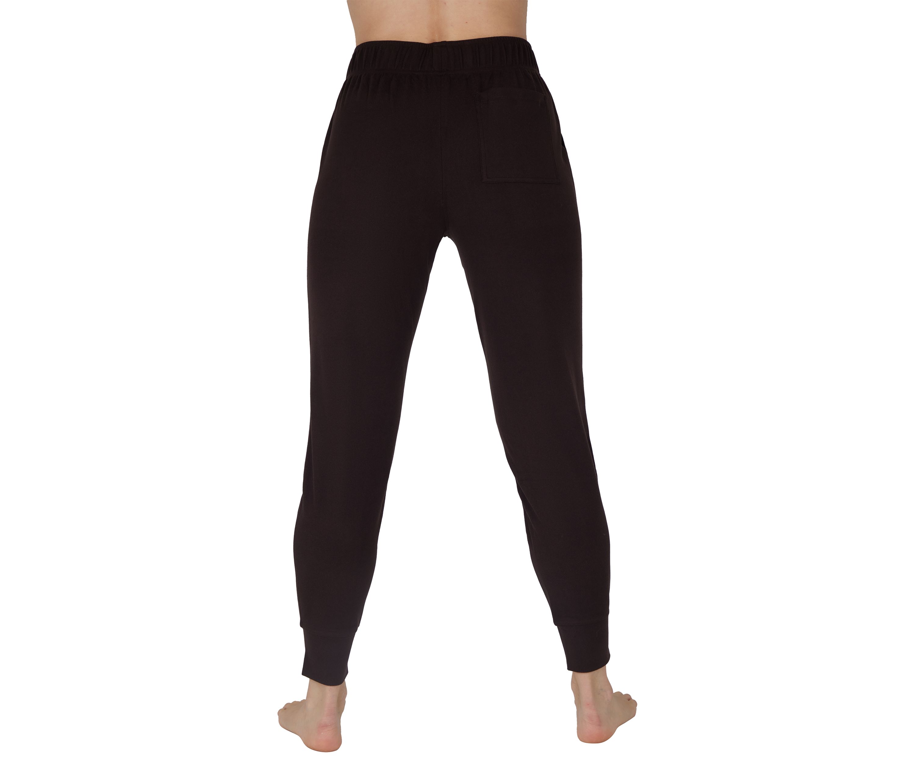 Fleece Rib Mary Slim Fit Jogger Pants with Pockets