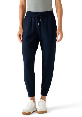 90 Degree by Reflex Women's Terry Jogger Pants, Navy Blue, XL
