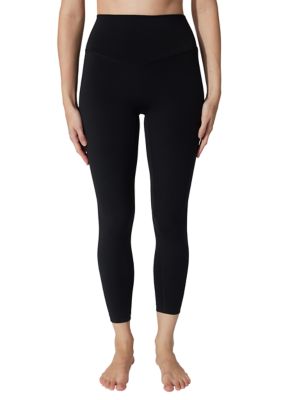 Yogalicious Women's Everyday Flex High Rise Ankle Leggings, Black, XL