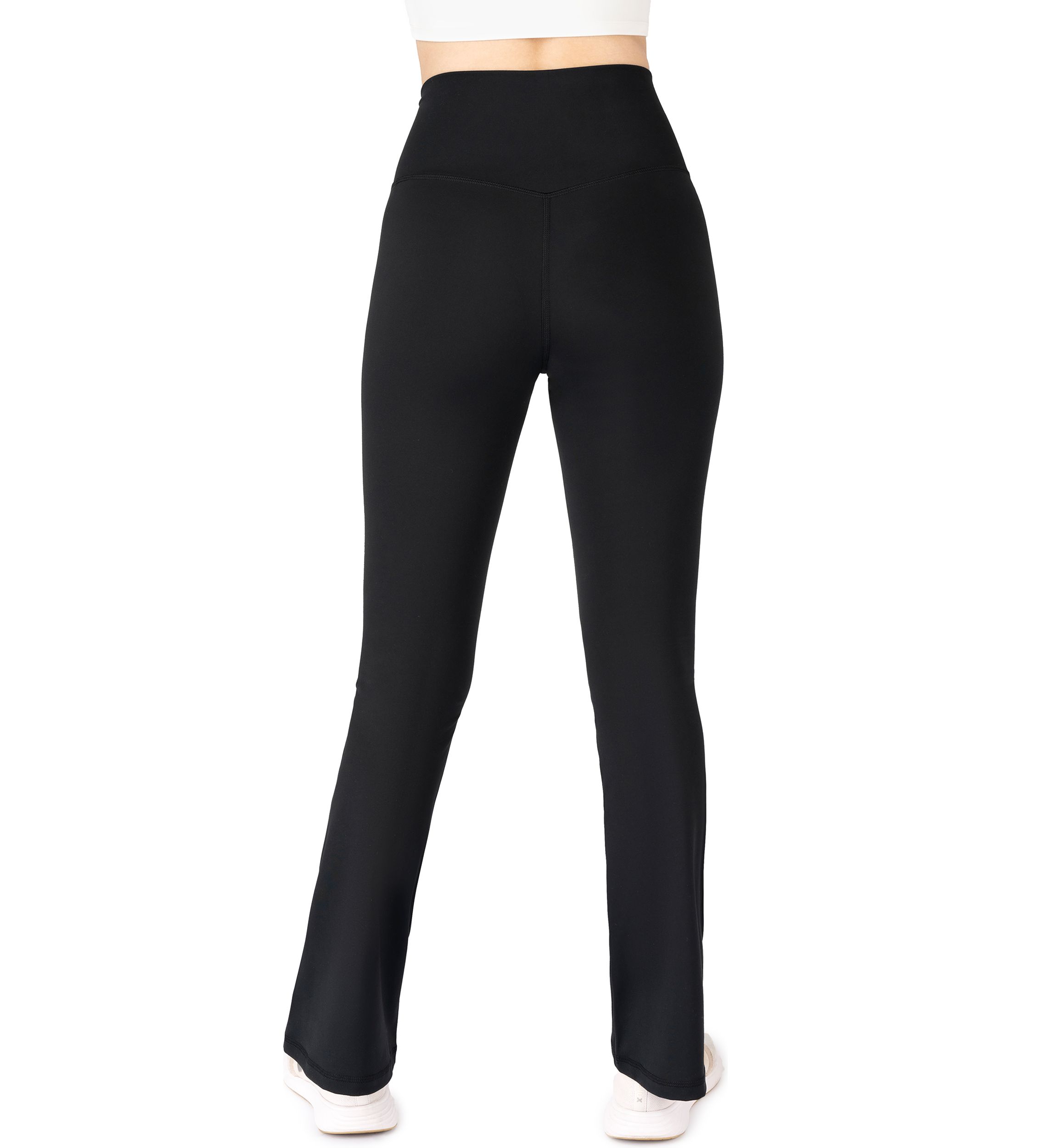  Lux Madison Crossover Elastic Free Waistband with V-Back and Ankle Flared Pants