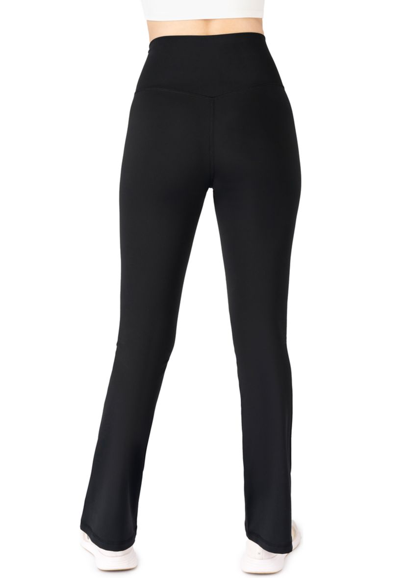  Lux Madison Crossover Elastic Free Waistband with V-Back and Ankle Flared Pants
