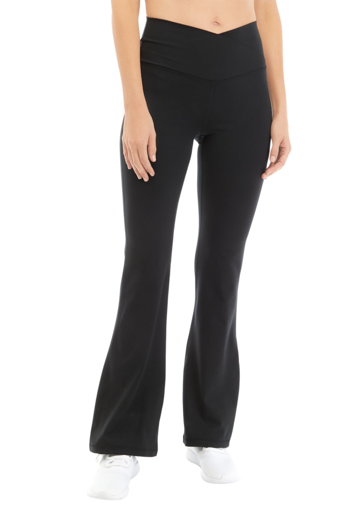 Lux Willow High Crossover Elastic Free Waist Flare Pants