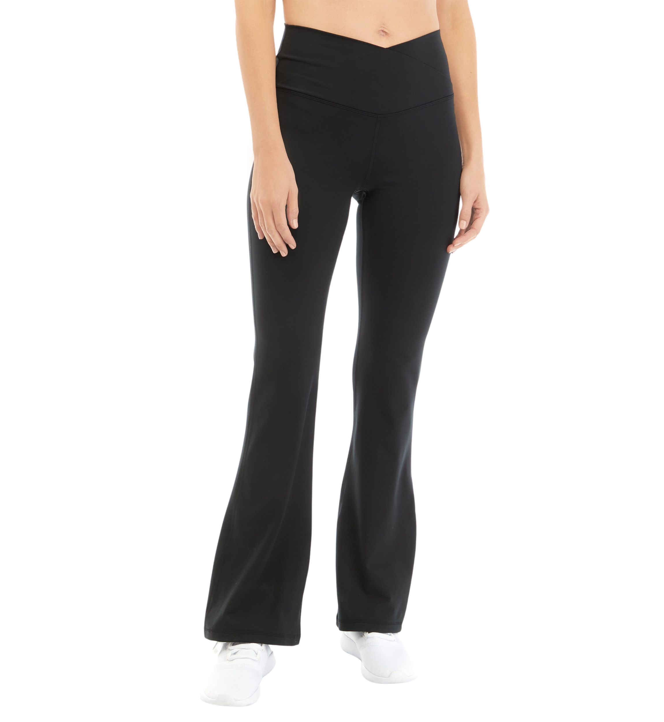 Lux Willow High Crossover Elastic Free Waist Flare Pants