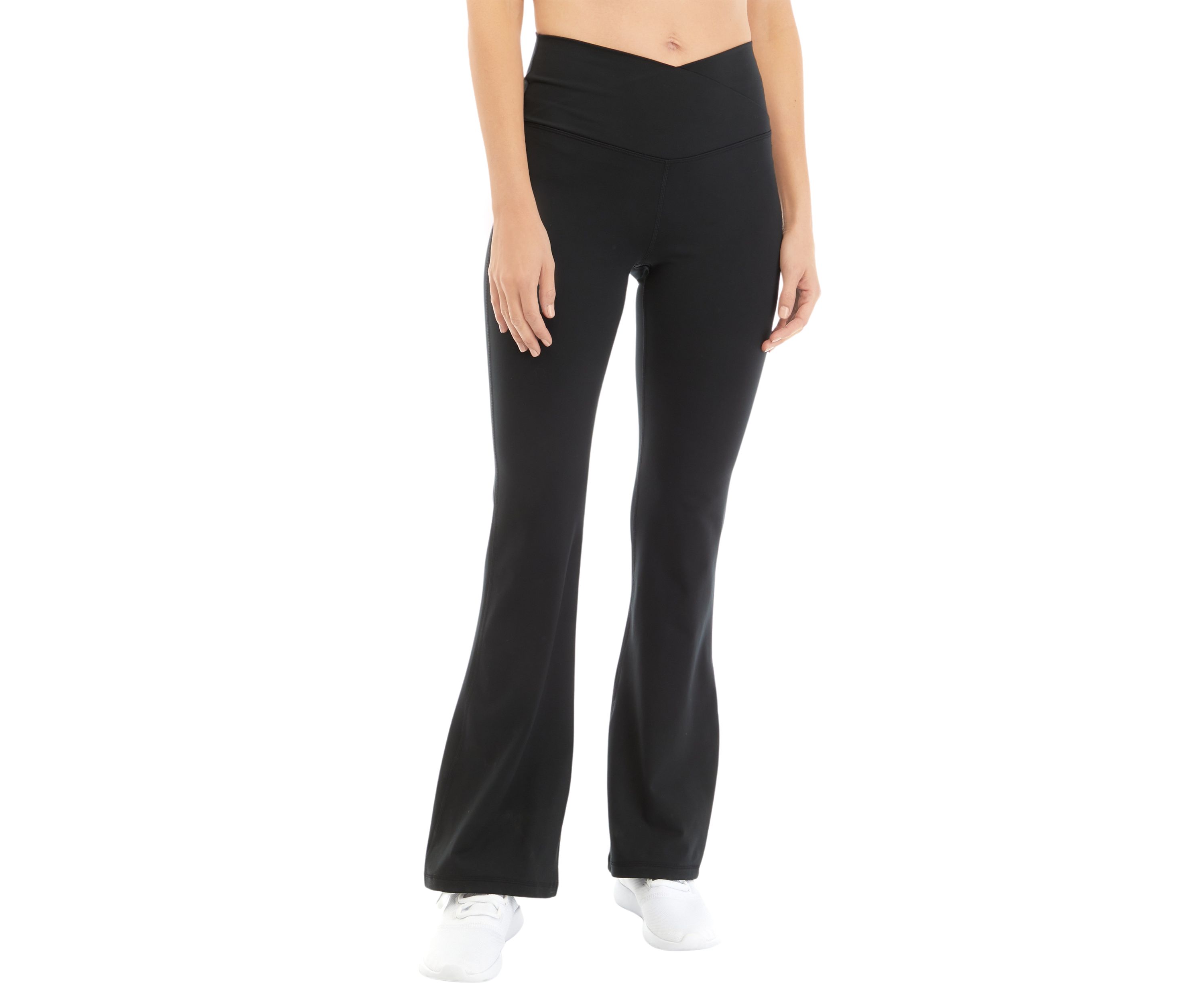 Lux Willow High Crossover Elastic Free Waist Flare Pants