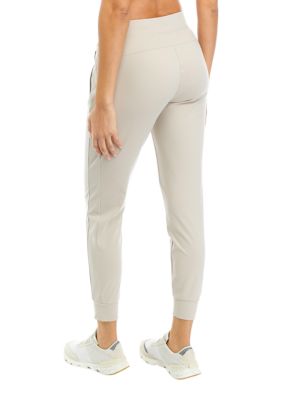 Blush Fleeced Lined Ruched Ankle Joggers