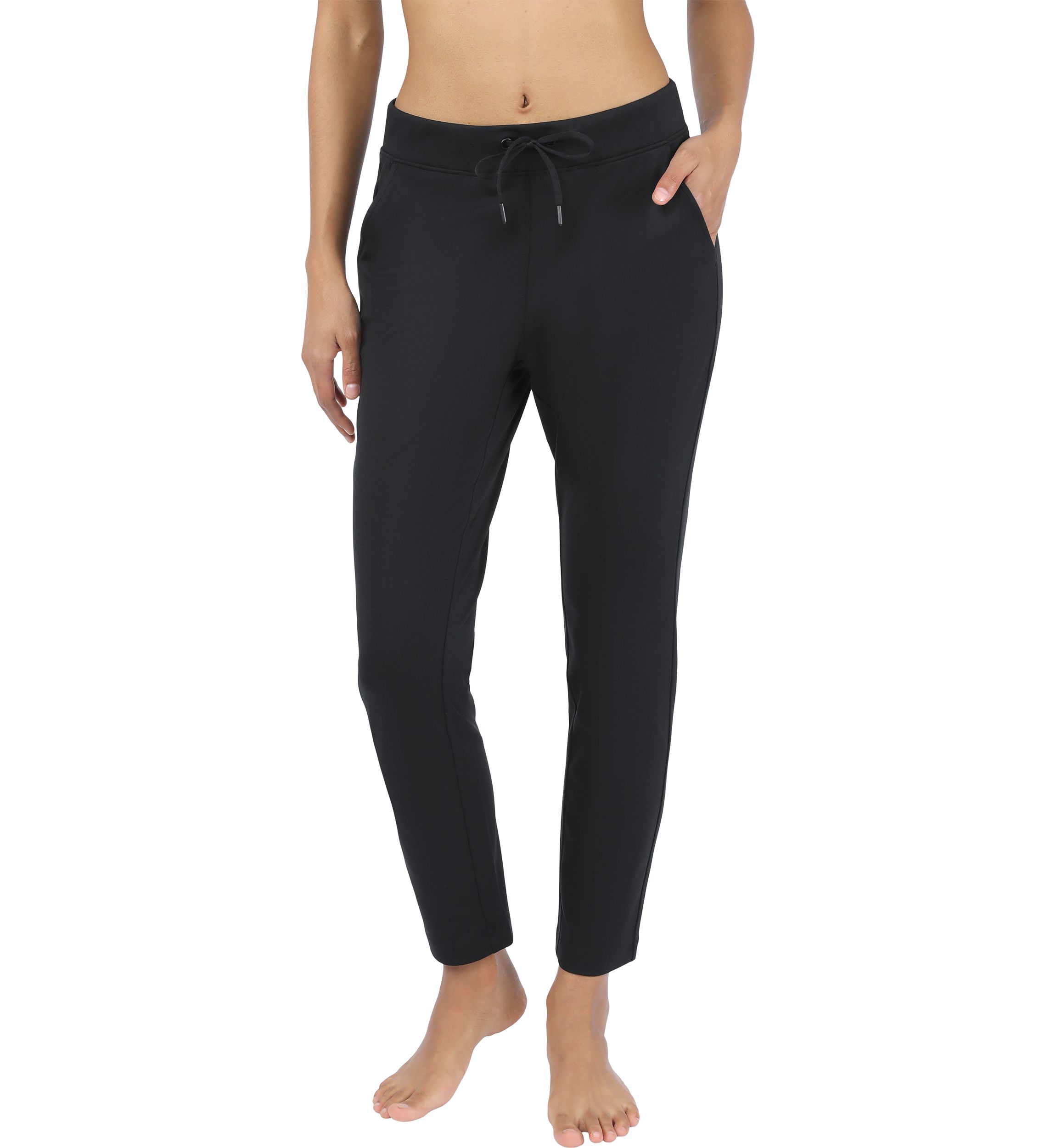 Womens Lux Avenue Straight Leg Pants with Pockets 