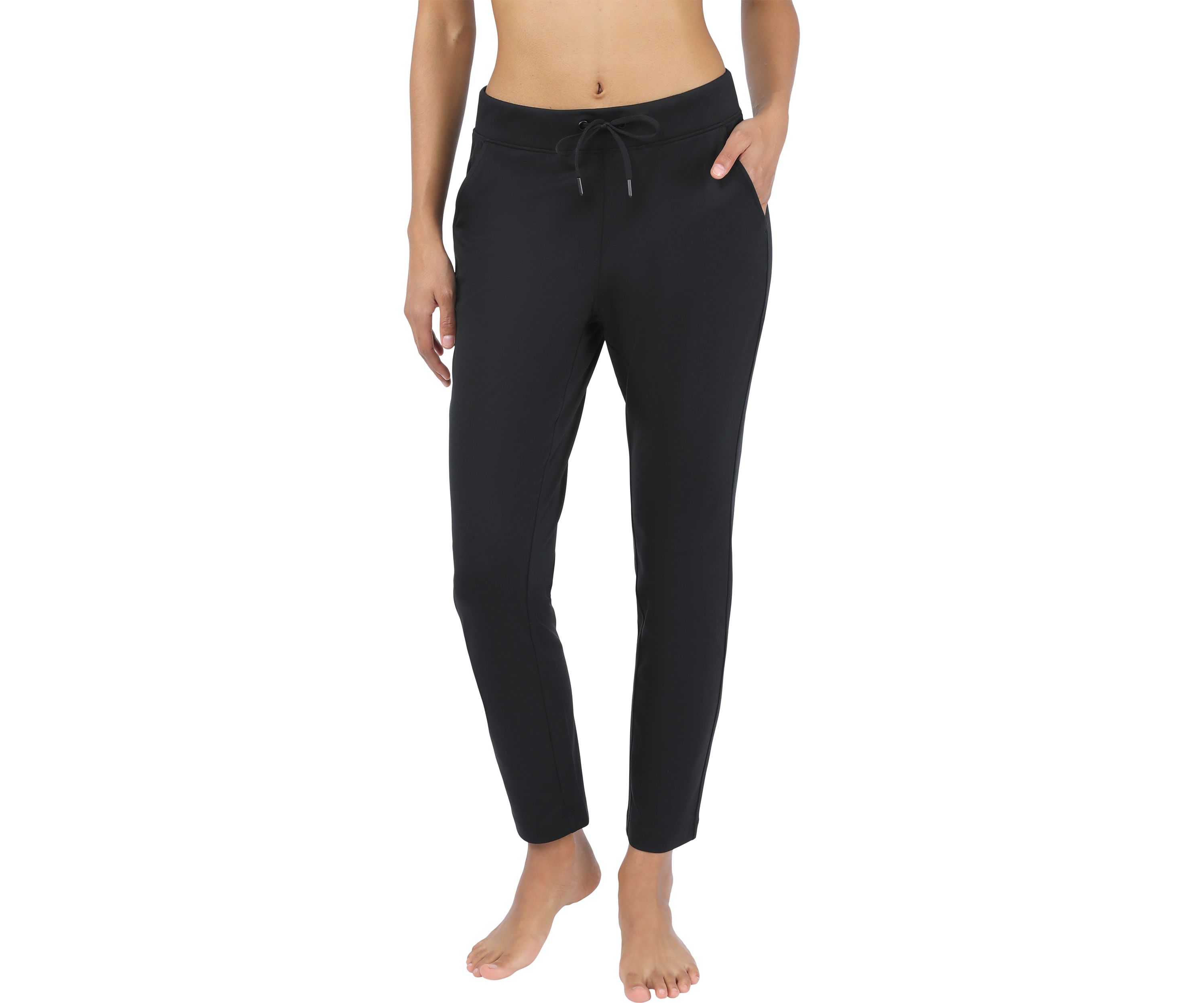 Womens Lux Avenue Straight Leg Pants with Pockets 