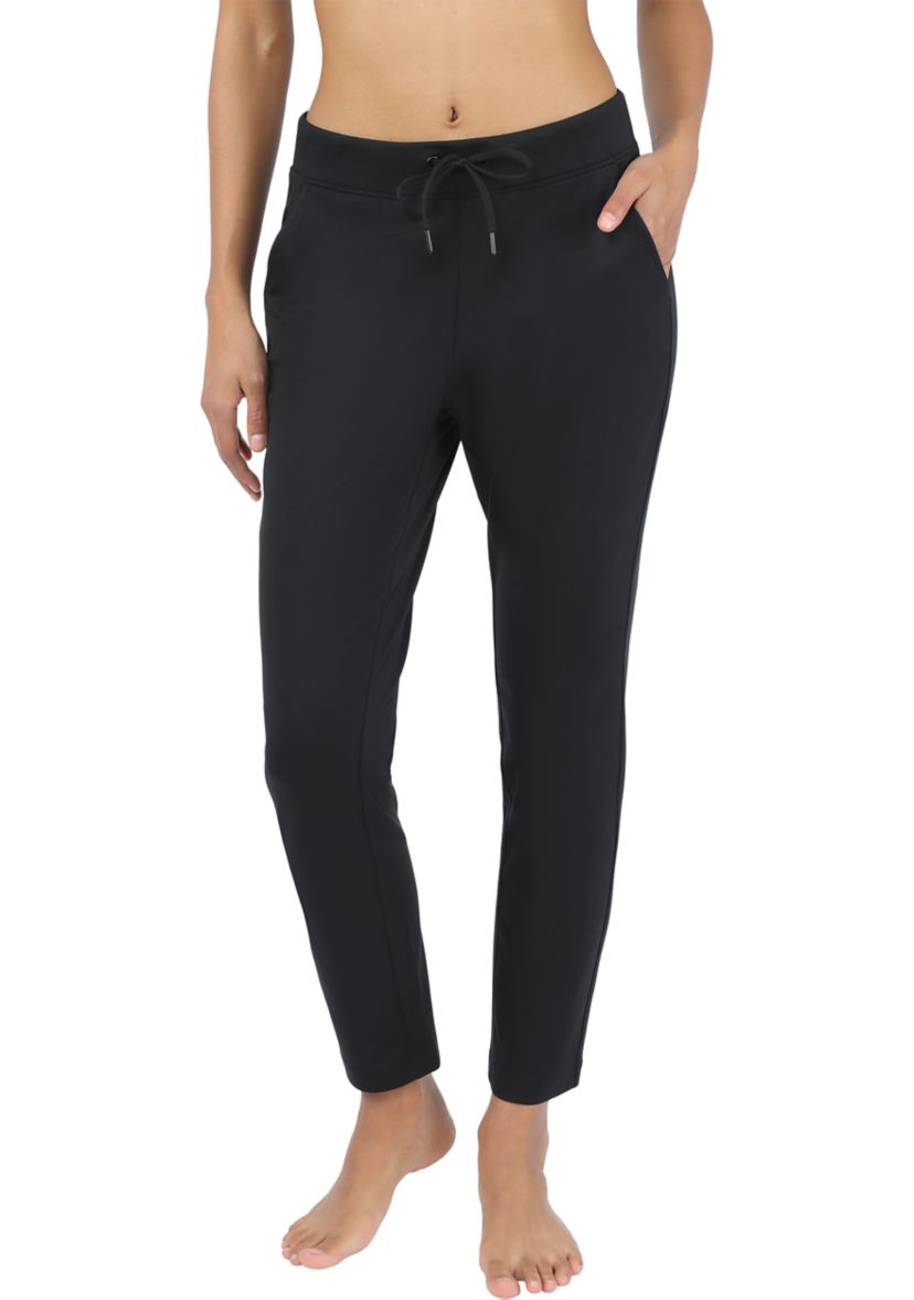 Womens Lux Avenue Straight Leg Pants with Pockets 
